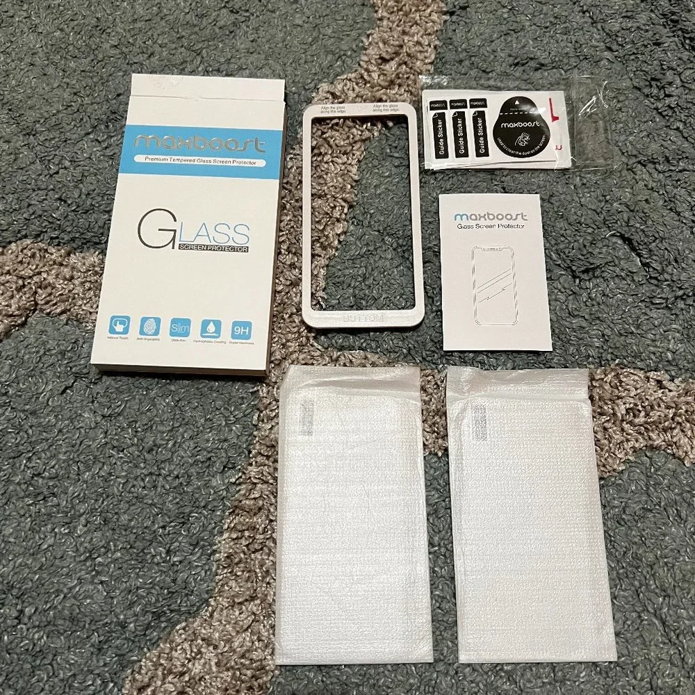Maxboost Tempered Glass Screen Protectors (2)